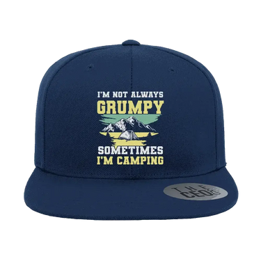 I'm Not Always Grumpy Embroidered Flat Bill Hat